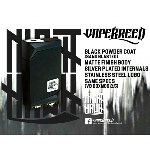 VapeBreed BoxMod v2.5 NIGHTHAWK EDITION BLACK